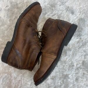 Timberland Brown Leather Boots Sz 11.5M Chukka Style 37500 6828